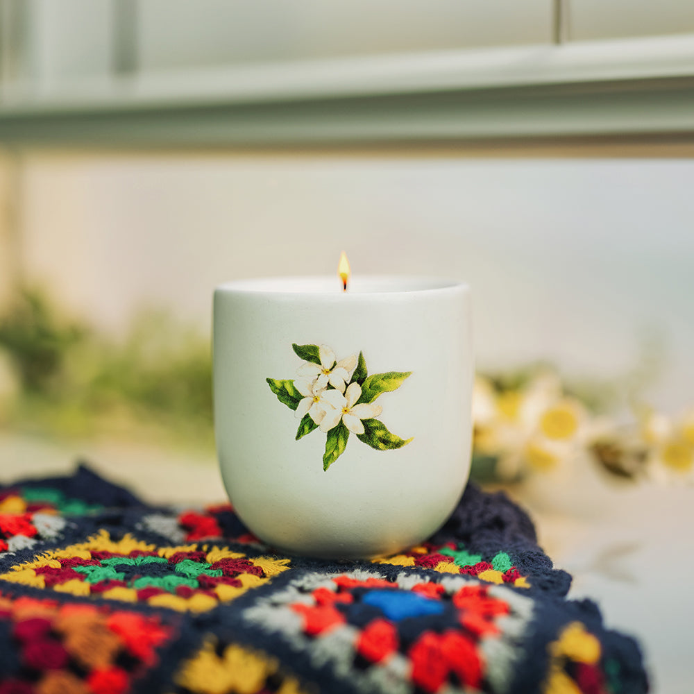 Lumânare Parfumată, Aromă Iasomie, Ardere 24h - Colecția Jardin
