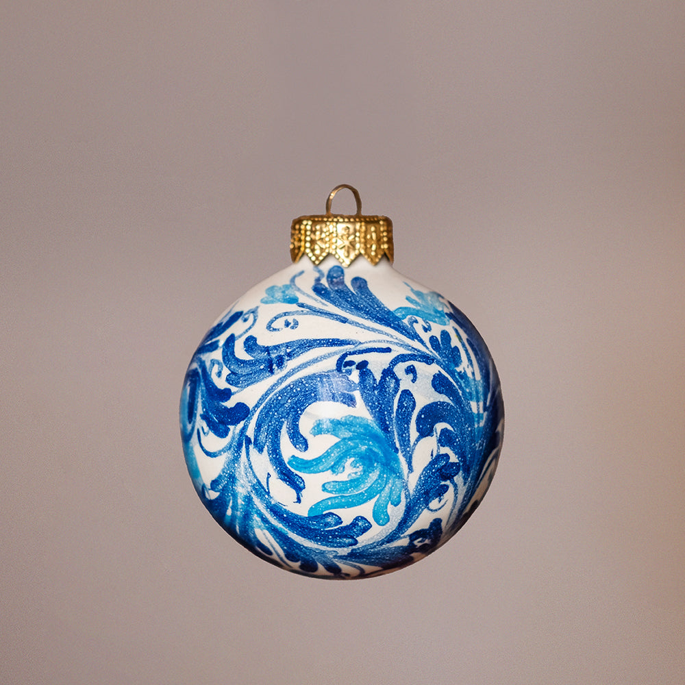 Globuri de Crăciun din ceramică siciliană #Pictate manual