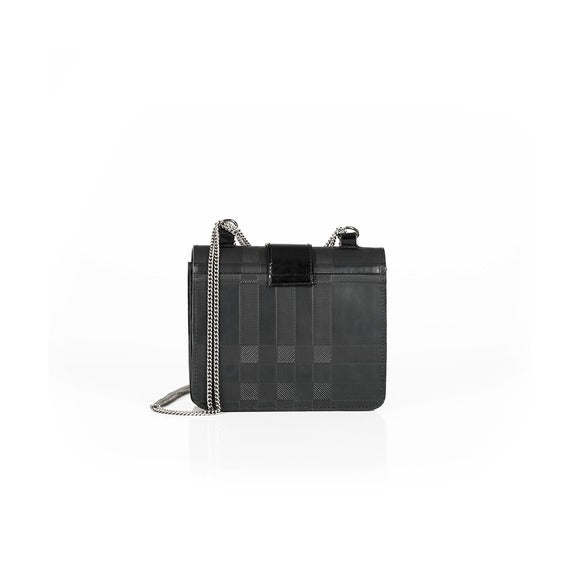 Geantă Divya Damă Piele naturală, negru