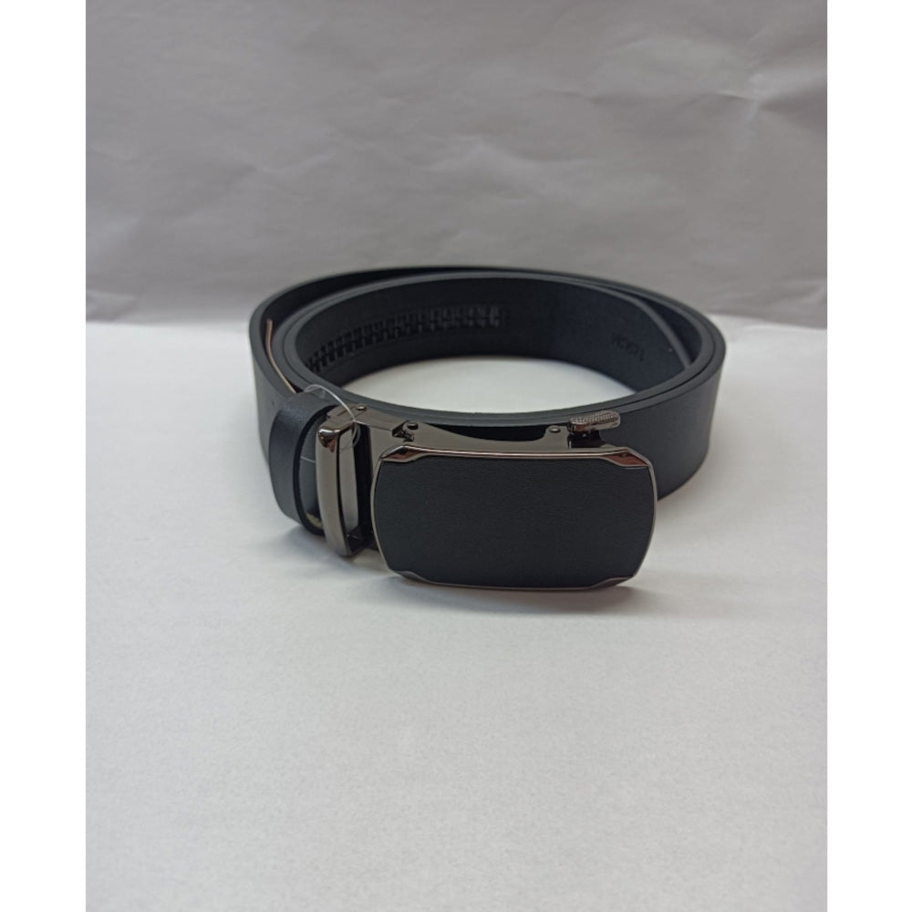 Curea Nanobelts din Piele Naturală pentru Bărbați - Negru, cu Cataramă Automată