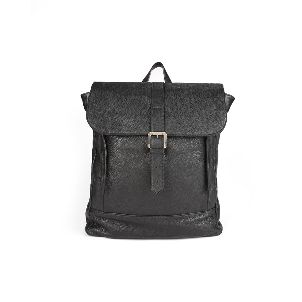 Rucsac Unisex Apollo din Piele Naturală - Negru