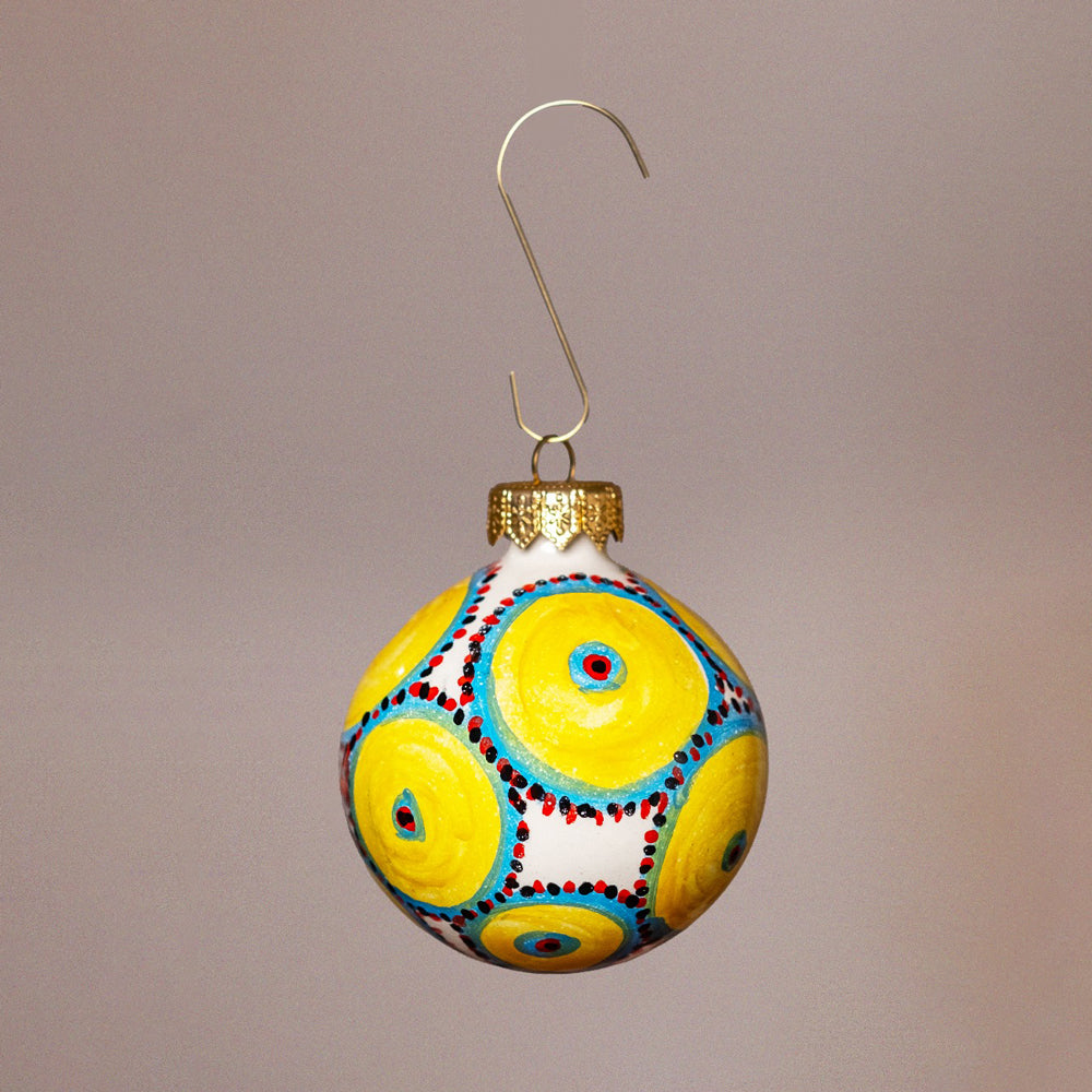 Globuri de Crăciun din ceramică siciliană #Pictate manual