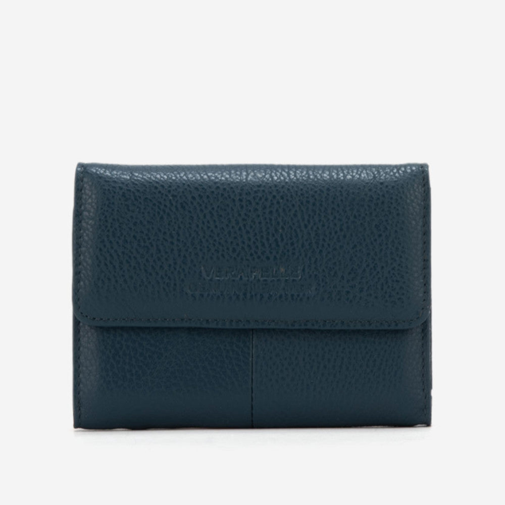 Portofel Vera - Pelle Naturală Albastră | Compact și Elegant