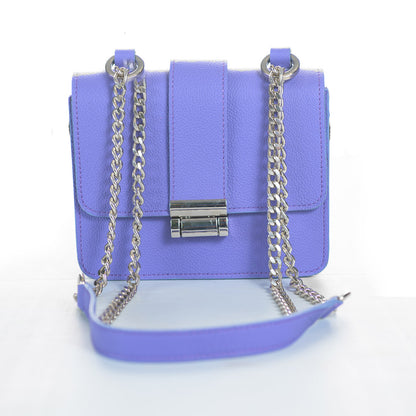 Geantă Divya Damă Piele naturală, Anna Fellini, lila