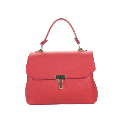 Gentă din Piele Naturală: elegantă, compactă, roșu