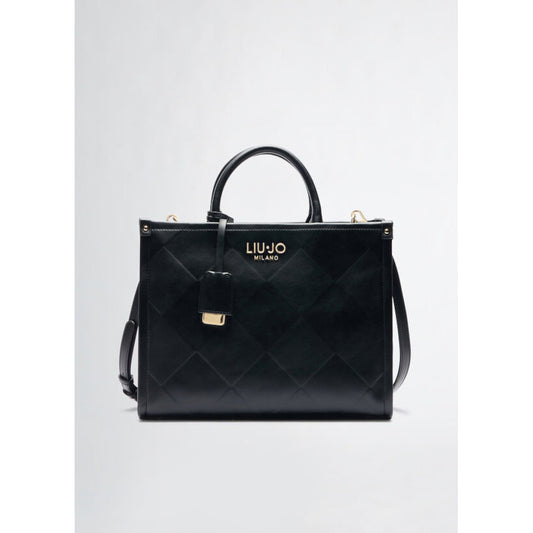 Geantă neagră de Cumpărături Liu Jo – Design Diamond