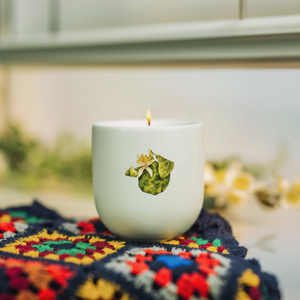 Lumânare Parfumată, Aromă Bergamotă,  Ardere 24h - Colecția Jardin