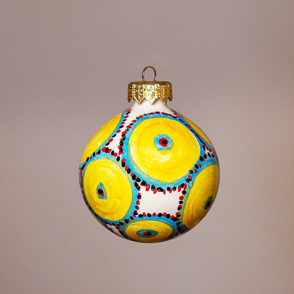 Globuri de Crăciun din ceramică siciliană #Pictate manual