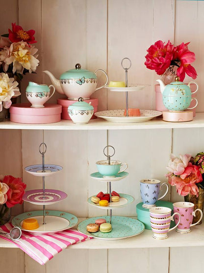 Suport pentru prăjituri cu 3 niveluri, porțelan Bombay Duck