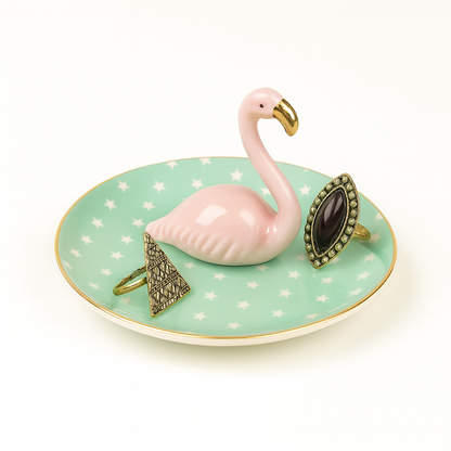 Platou Decorativ pentru Bijuterii Flamingo - Porțelan Chic