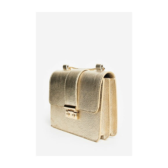 Geantă Divya Damă Piele naturală, Anna Fellini, auriu