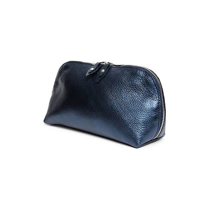 Geantă Portfard Tropez Damă Piele naturală, Anna Fellini bleumarin-sidef