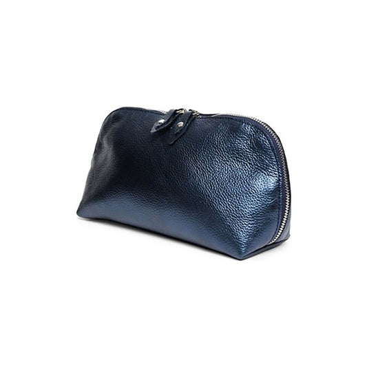 Geantă Portfard Tropez Damă Piele naturală, Anna Fellini bleumarin-sidef