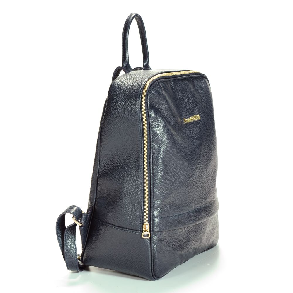 Rucsac Damă Piele naturală, Anna Fellini bleumarin