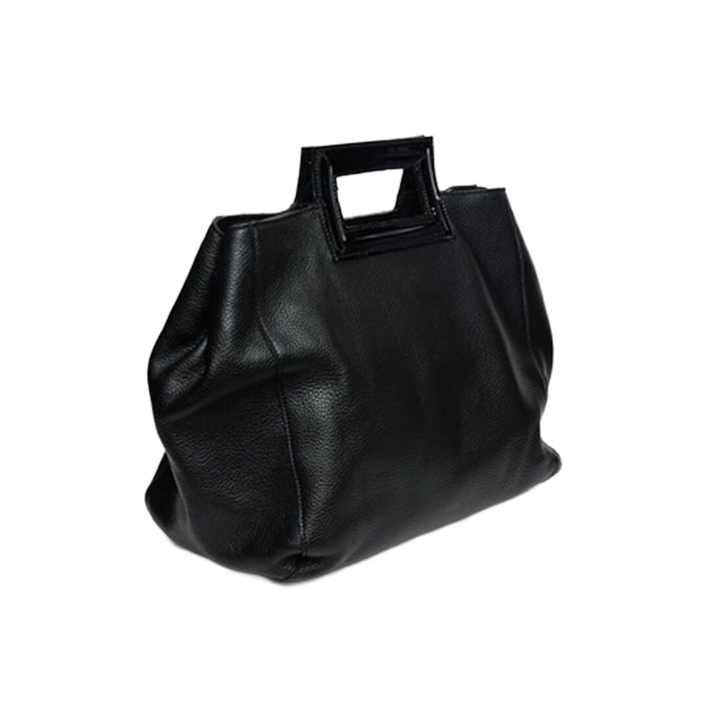 Geantă Shea Damă, Piele naturală, Anna Fellini, negru