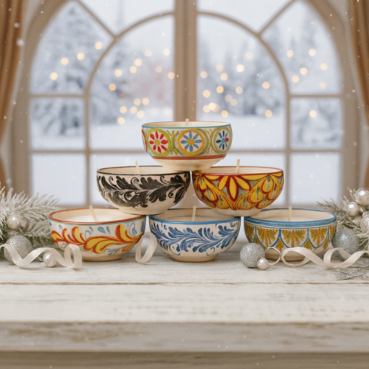 Set 6 Lumânări Parfumate Colecția #Autentic - Ceramică Siciliană