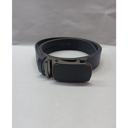 Curea Nanobelts din Piele Naturală pentru Bărbați - Negru, cu Cataramă Automată