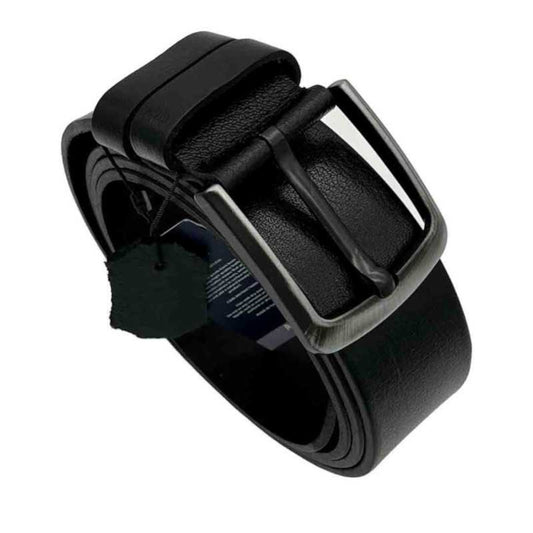 Curea Bărbați Nanobelts Alpin Polo din Piele Naturală - Negru, 3.5 cm