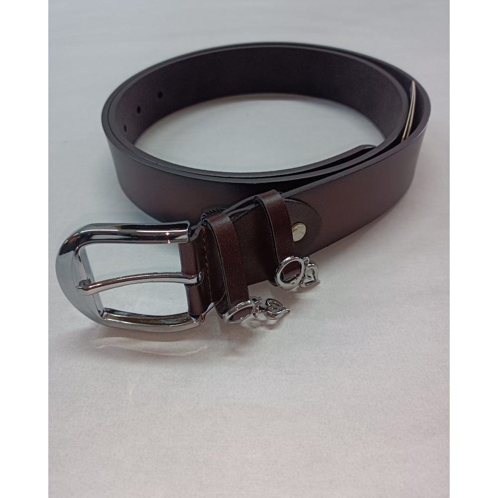 Curea Kalewensen din Piele Naturală pentru Bărbați - Bordo, 3.5 cm