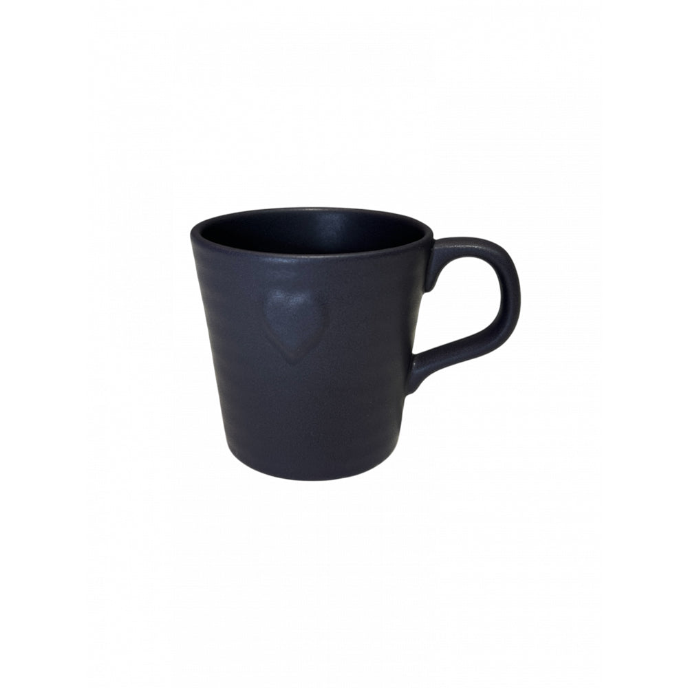 Cană Love Vulcano 350ml - Negru Carbon Mat cu Glazură Minerală