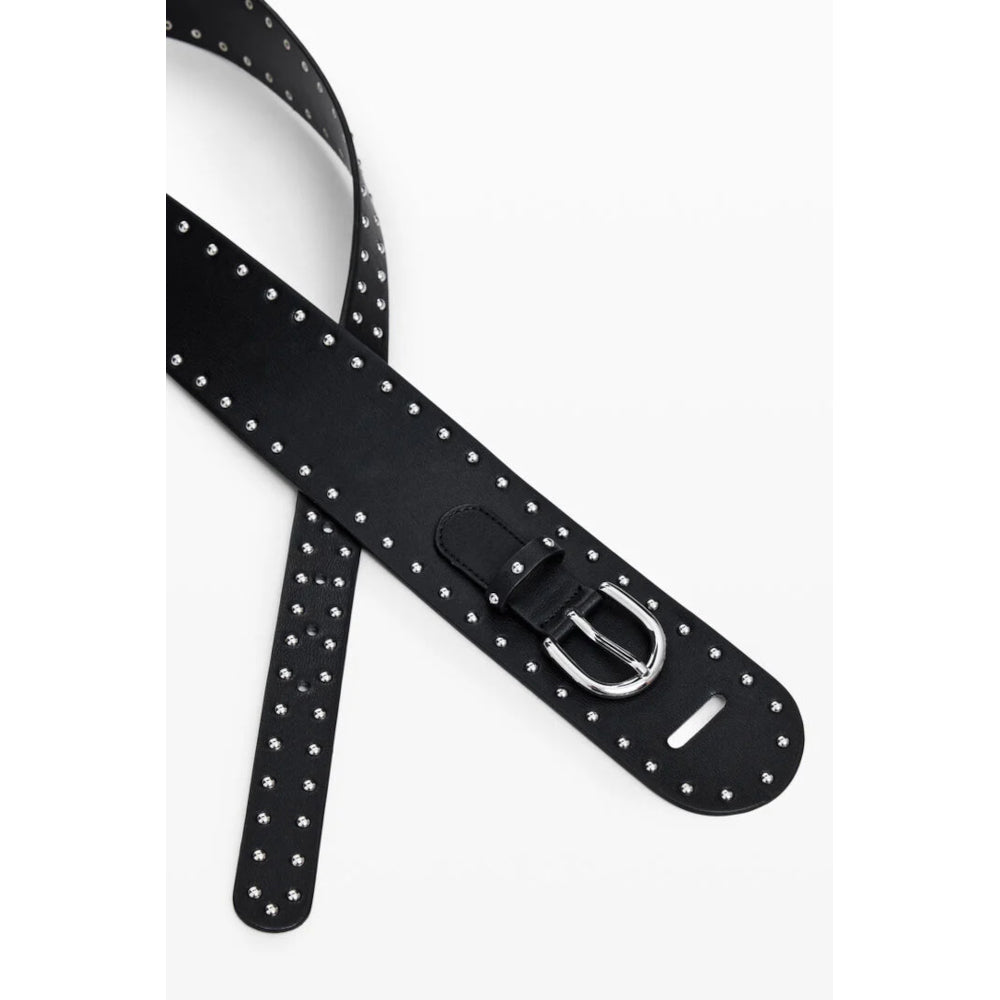 Curea de Damă Desigual „Belt Cowtach” - Piele Ecologică, Negru