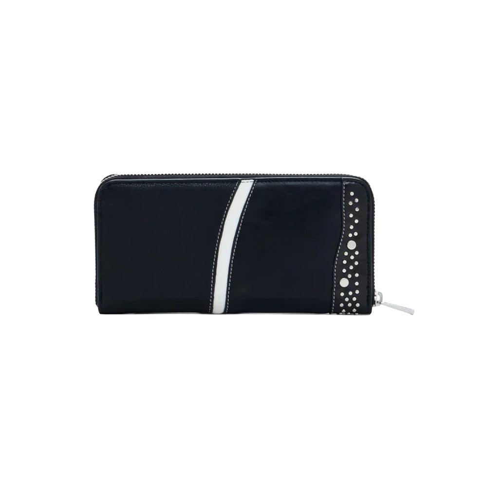 Portofel „Punkette Fiona” - Negru, Minimalist și Elegant