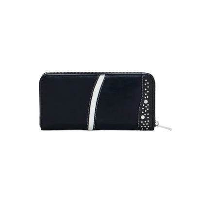 Portofel „Punkette Fiona” - Negru, Minimalist și Elegant