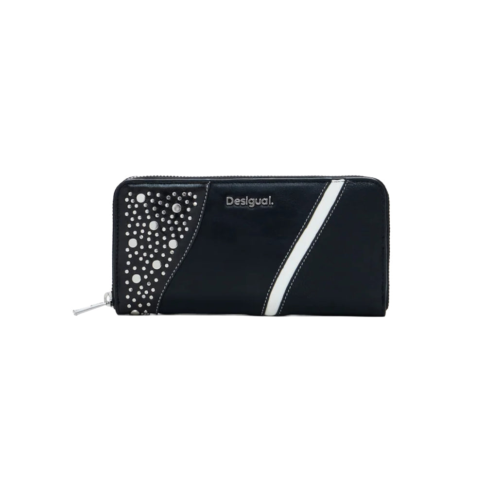 Portofel „Punkette Fiona” - Negru, Minimalist și Elegant