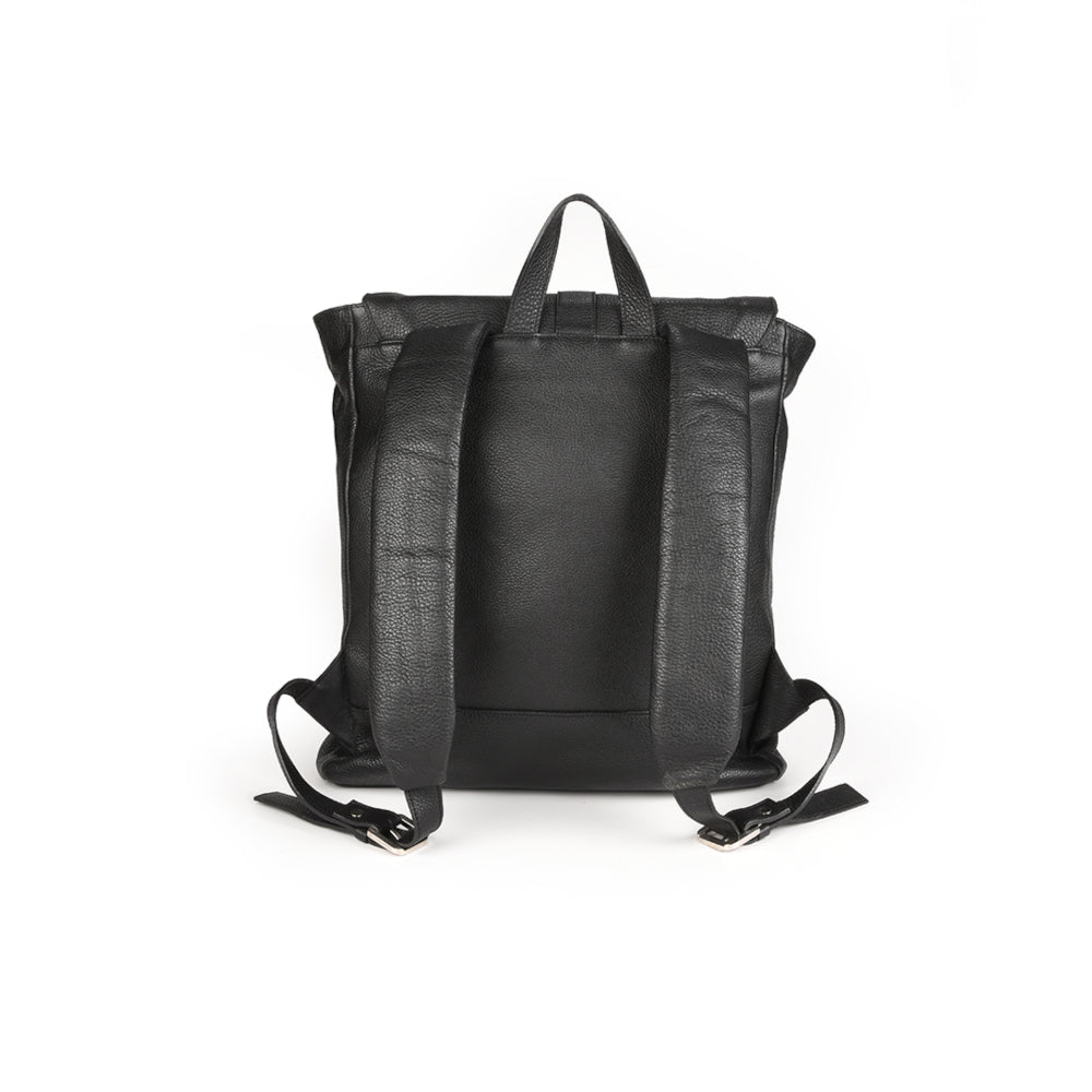 Rucsac Unisex Apollo din Piele Naturală - Negru