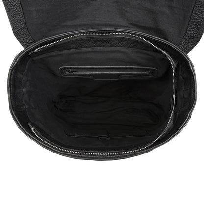 Rucsac Unisex Apollo din Piele Naturală - Negru