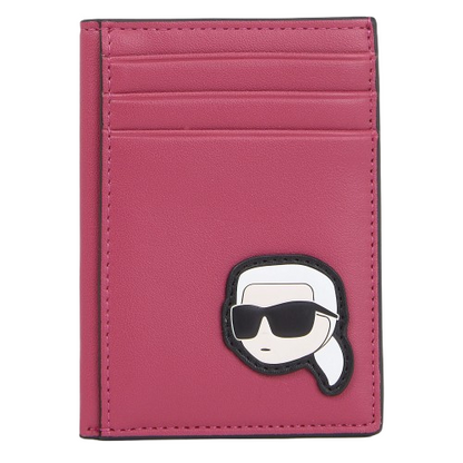 Portcard Karl Lagerfeld din Piele Naturală - Negru, Compact și Elegant