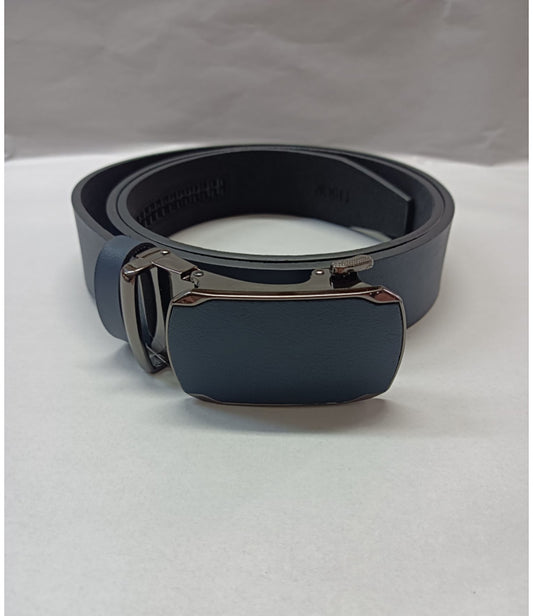 Curea Nanobelts din Piele Naturală pentru Bărbați - Bleumarin, cu Cataramă Automată