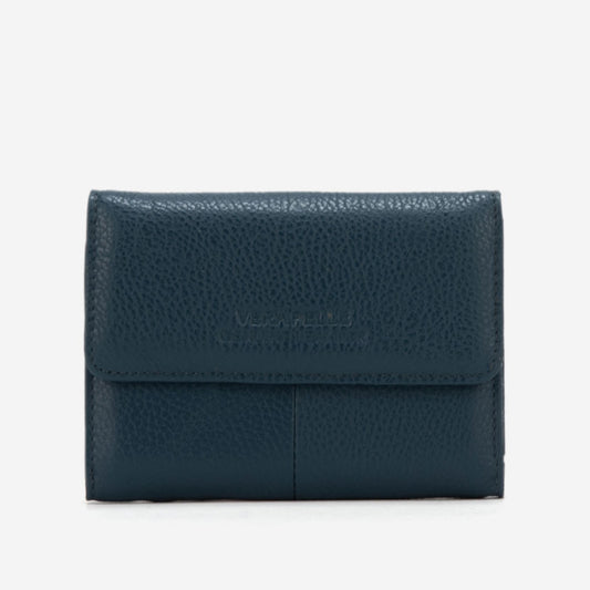Portofel Vera - Pelle Naturală Albastră | Compact și Elegant