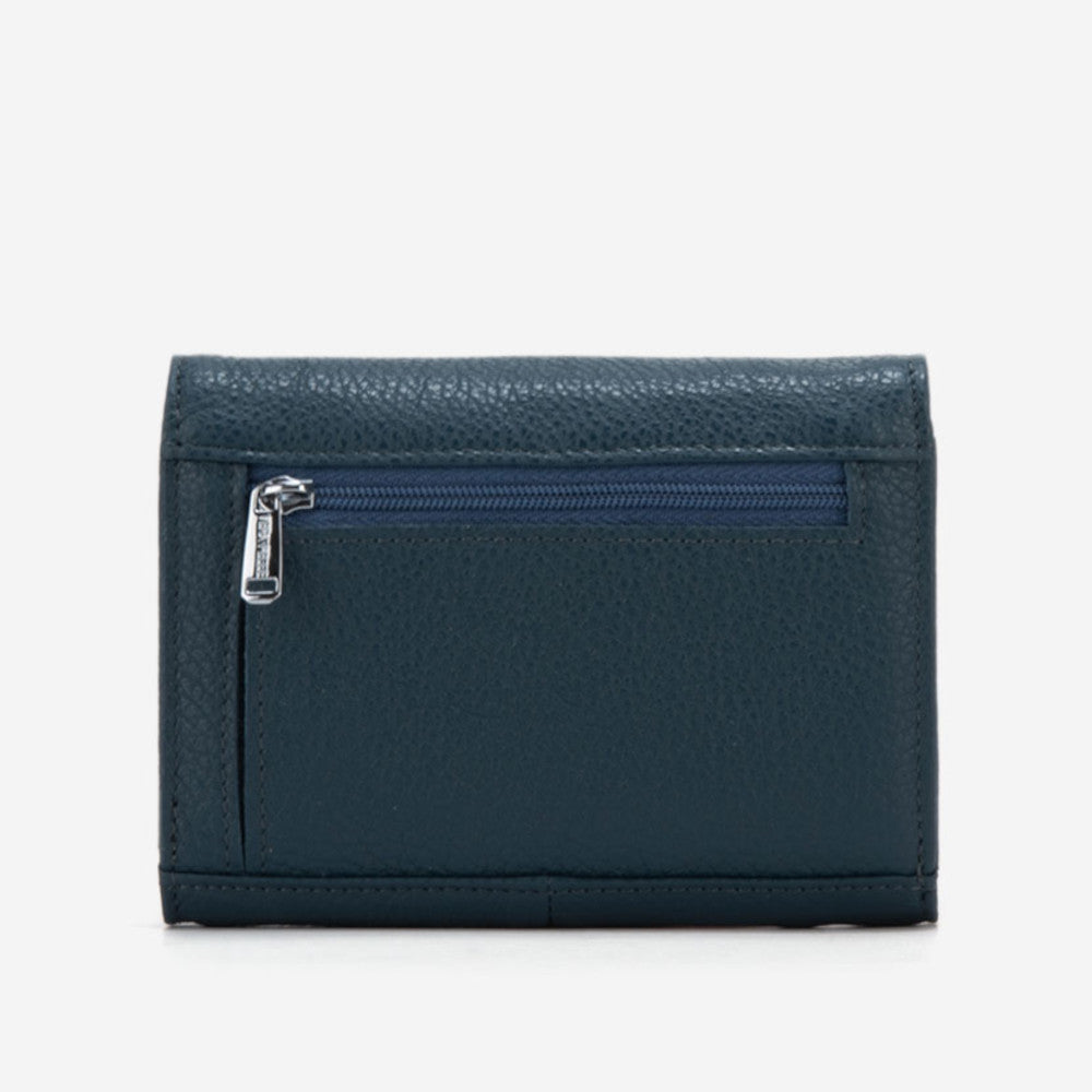 Portofel Vera - Pelle Naturală Albastră | Compact și Elegant
