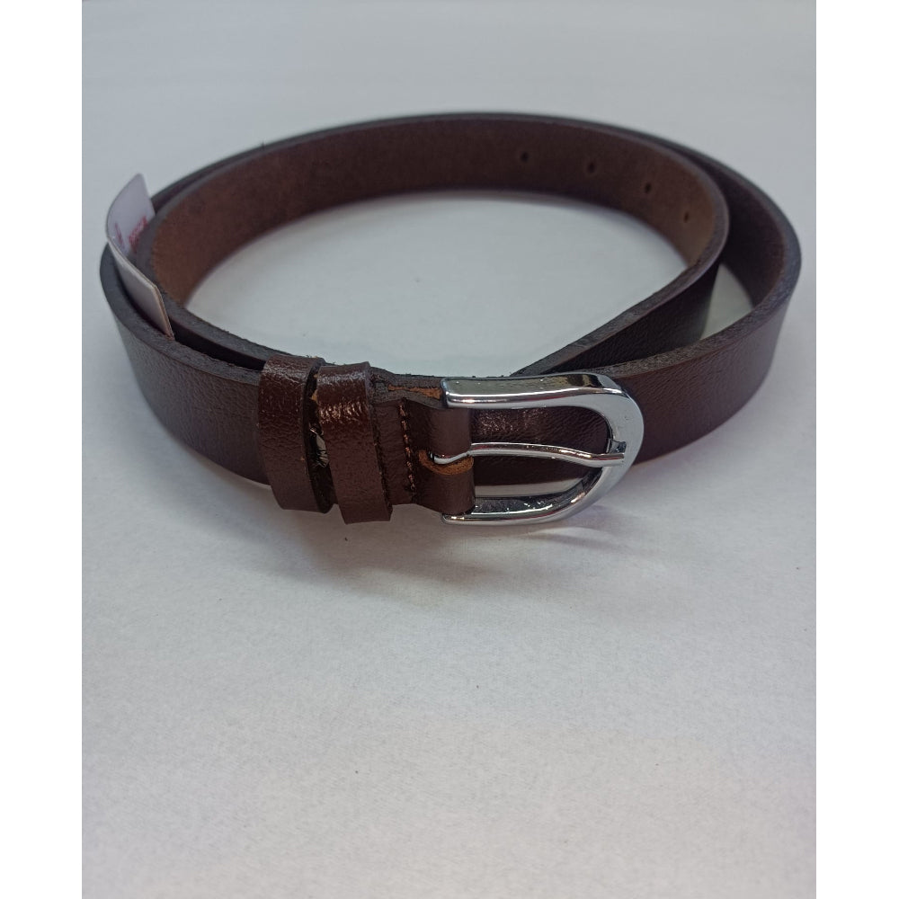 Curea de Damă din Piele Naturală CLK - 2 cm, Maro