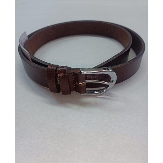 Curea de Damă din Piele Naturală CLK - 2 cm, Maro