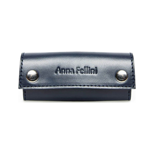 Portchei de Damă Anna Fellini - Piele Naturală, Bleumarin