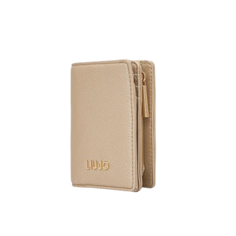 Portofel Compact Liu Jo în Nuanță Auriu Metalic – Accesoriu Elegant