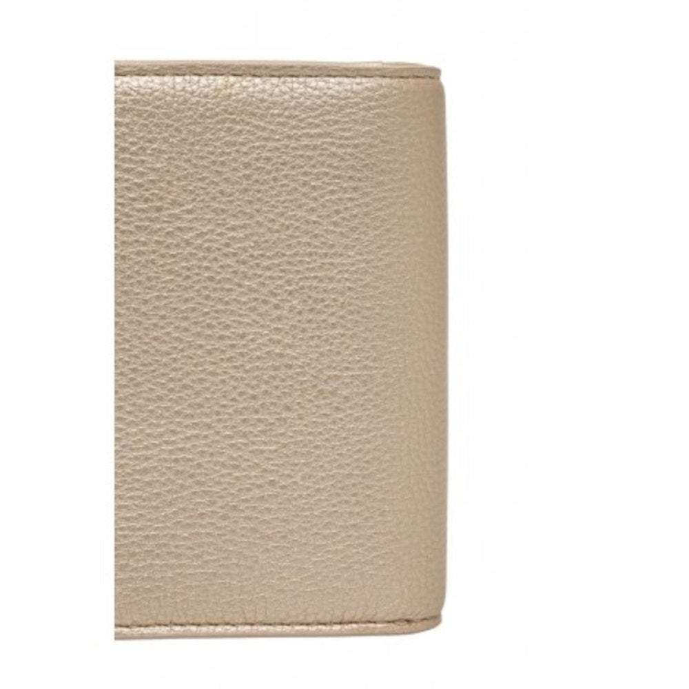 Portofel Compact Liu Jo în Nuanță Auriu Metalic – Accesoriu Elegant