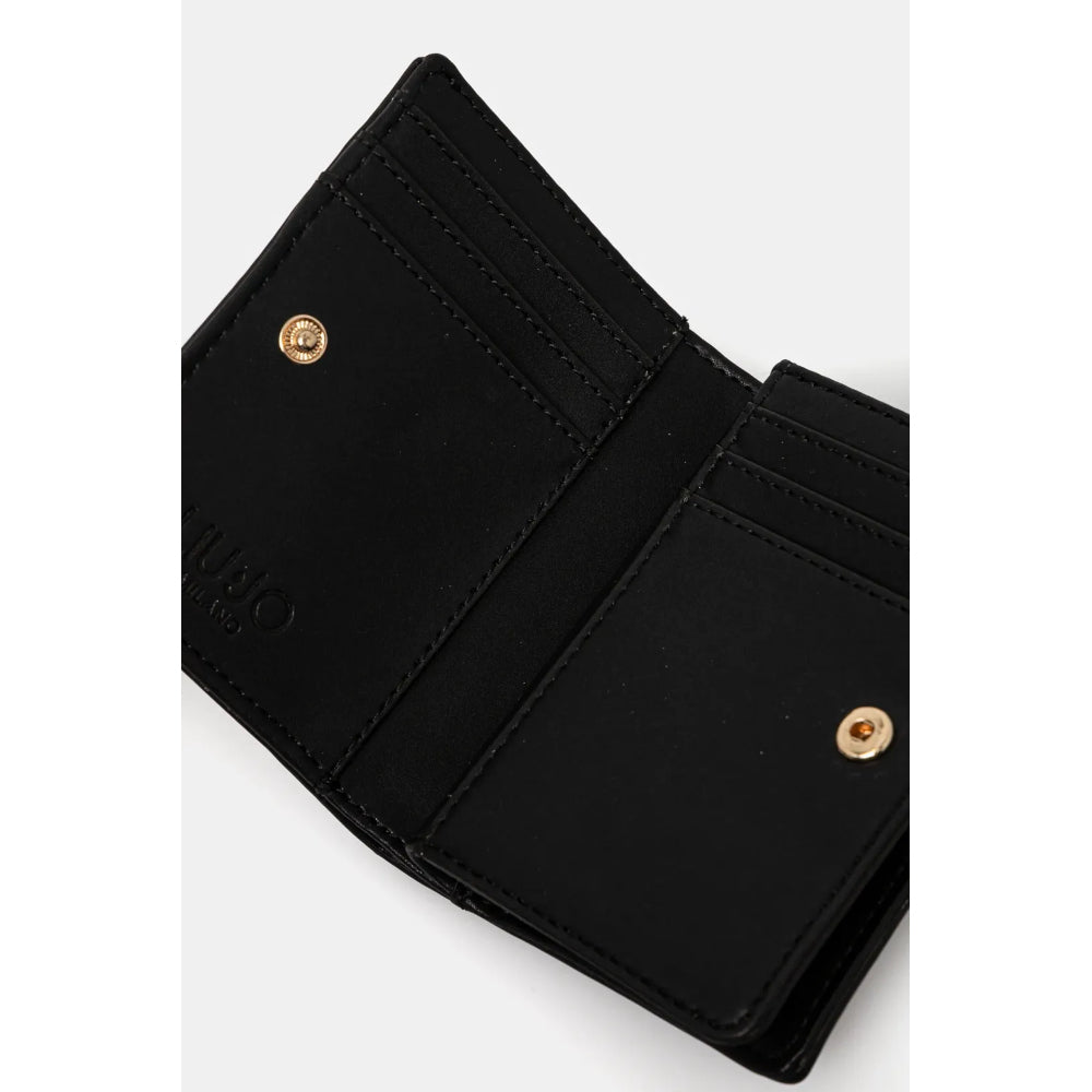 Portofel Liu Jo Negru cu Textură Tumbled – Eleganță și Funcționalitate