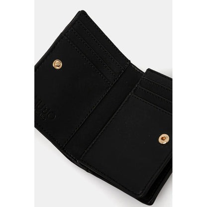 Portofel Liu Jo Negru cu Textură Tumbled – Eleganță și Funcționalitate