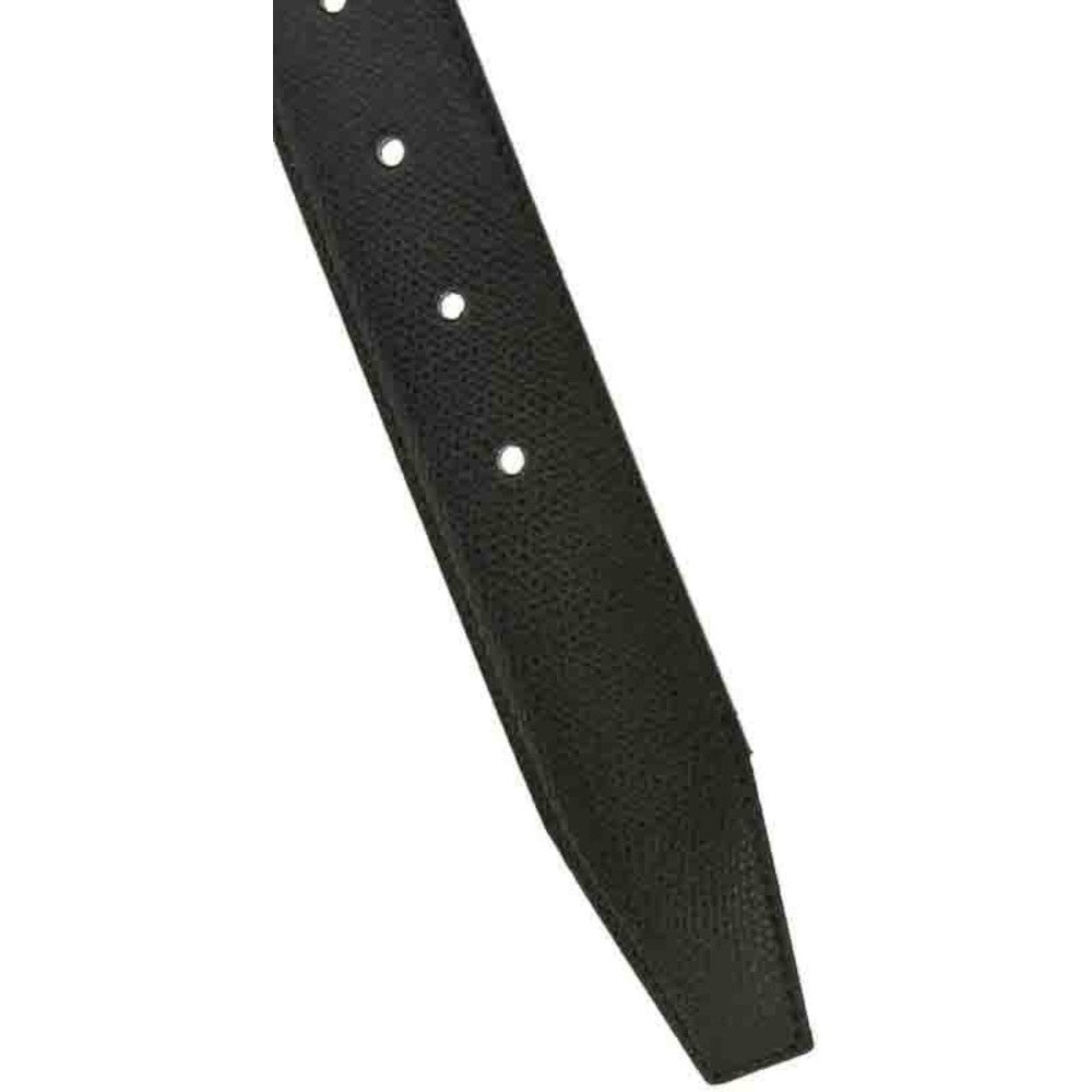 Curea CLK Reversibilă din Piele Naturală pentru Bărbați - Negru & Maro Închis