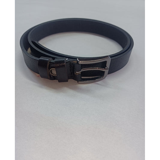 Curea de Damă din Piele Naturală Nanobelts - 2 cm, Negru