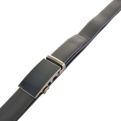 Curea Nanobelts din Piele Naturală pentru Bărbați - Bleumarin, cu Cataramă Automată