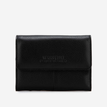 Portofel Vera Pelle - Piele Naturală Neagră | Compact și Elegant