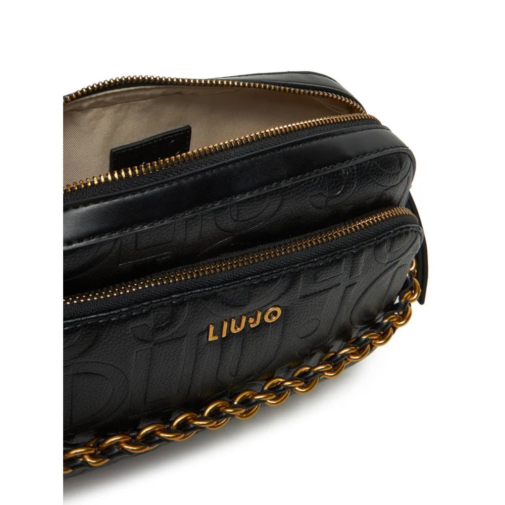 Geantă Liu Jo Elegantă, Crossbody, Neagră cu Detalii Aurii