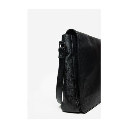 Geantă Unisex Anna Fellini Ruby din Piele Naturală - Negru
