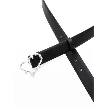 Curea de Damă Desigual „Belt Heart” - Piele Naturală, Negru