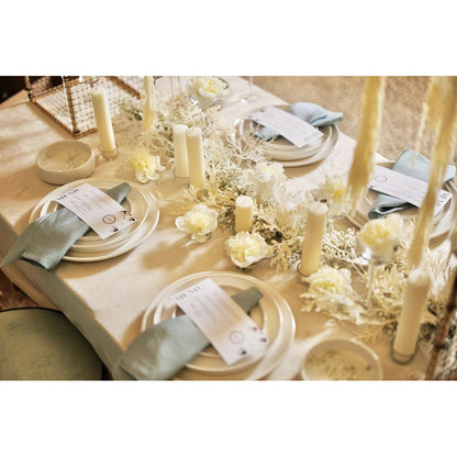 Set Casablanca - 24 Piese Premium (Alb Ivory, Glazurat Manual)