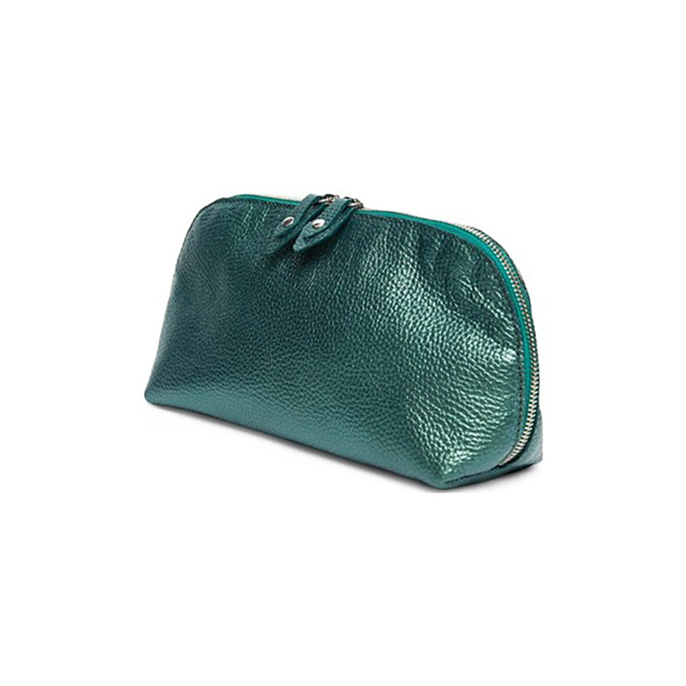 Geantă Portfard Tropez Damă - Piele Naturală, Verde Sidef